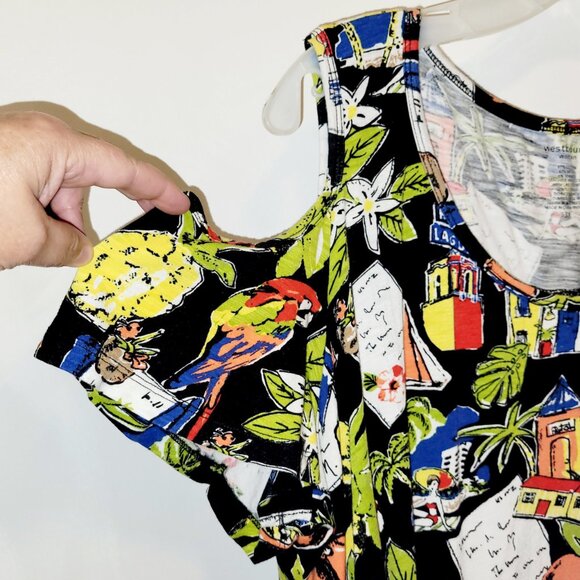 WESTBOUND Tropical Patterned Shirt - Picture 3 of 5